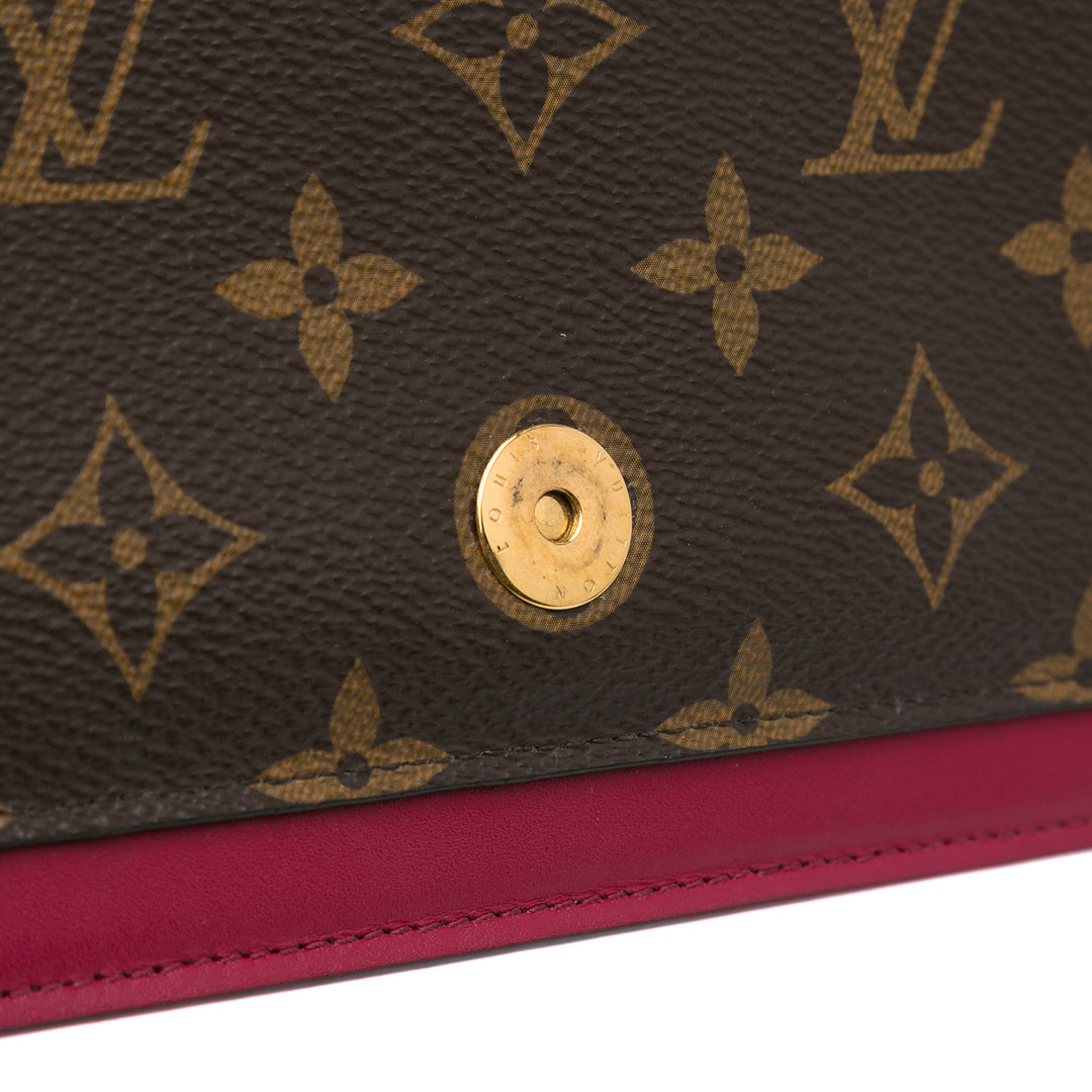 Louis Vuitton Monogram Flore Wallet On Chain Brown - GABY PARIS