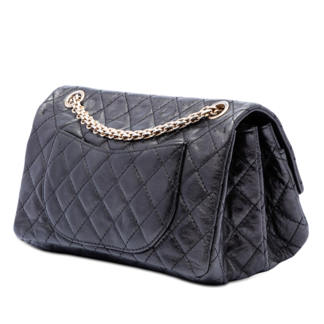 Chanel Matelassé vieilli Cuir de veau Reissue 2.55 Simple rabat 225