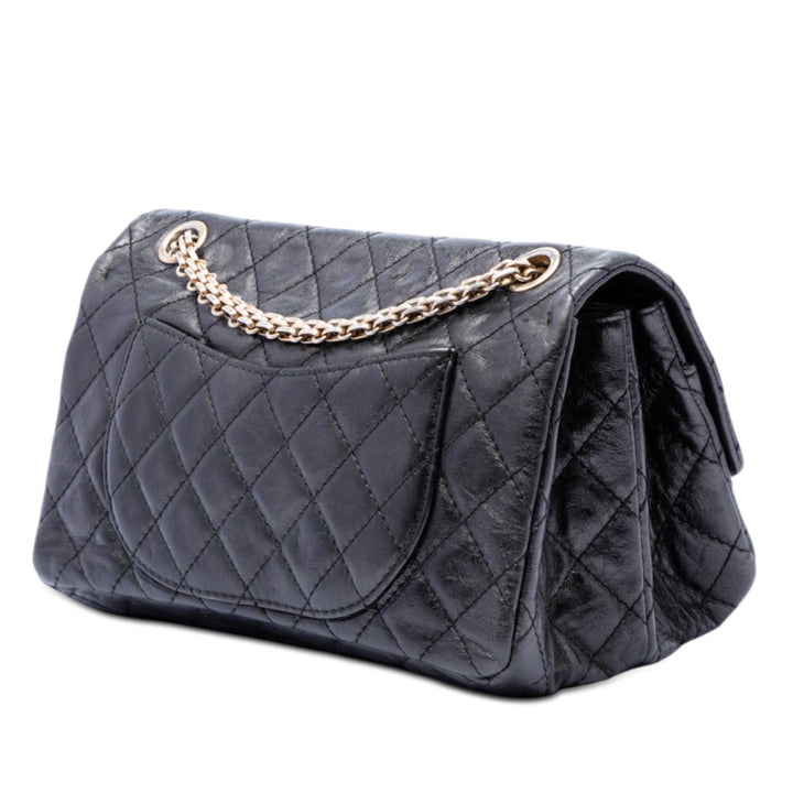 Chanel Matelassé vieilli Cuir de veau Reissue 2.55 Simple rabat 225
