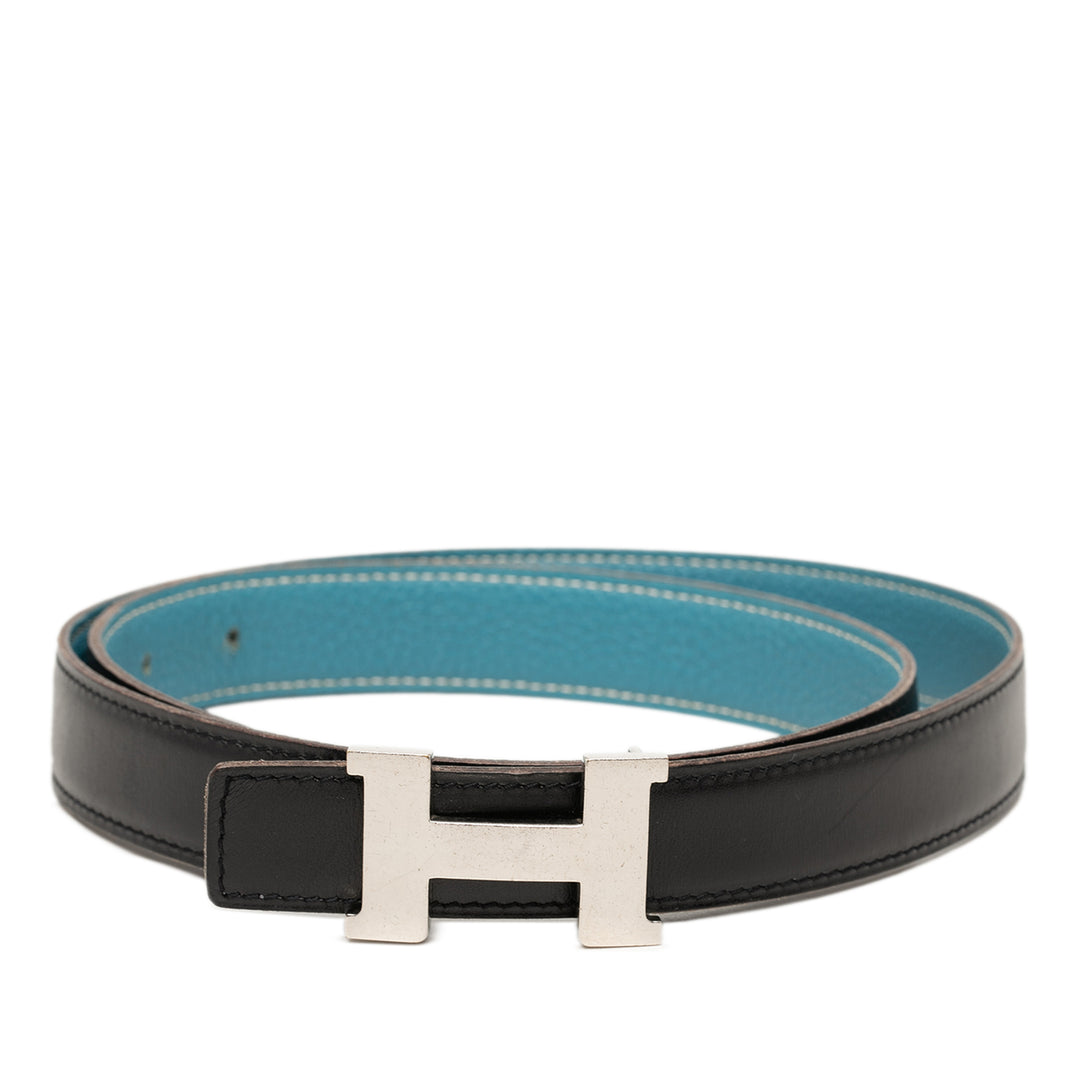 Hermès Box Veau et Constance H Réversible Ceinture Cuir Box
