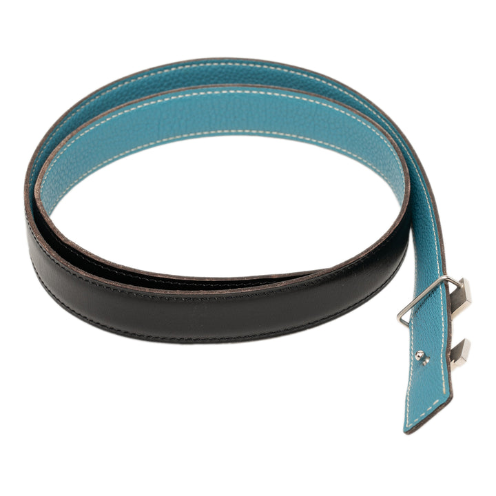 Hermès Box Veau et Constance H Réversible Ceinture Cuir Box