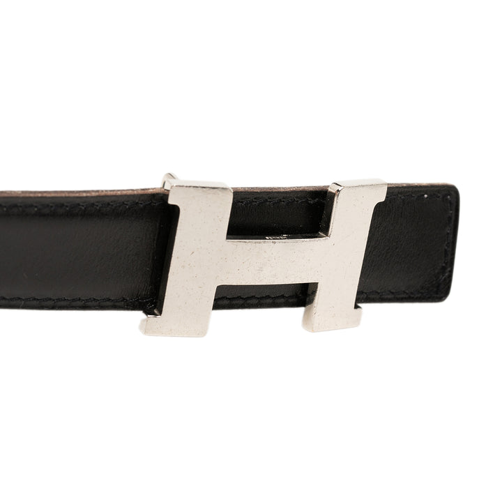 Hermès Box Veau et Constance H Réversible Ceinture Cuir Box