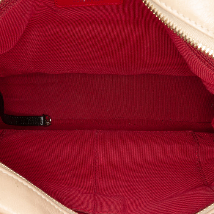 Chanel Large Aged Cuir de veau Gabrielle Sac porté croisé Marron