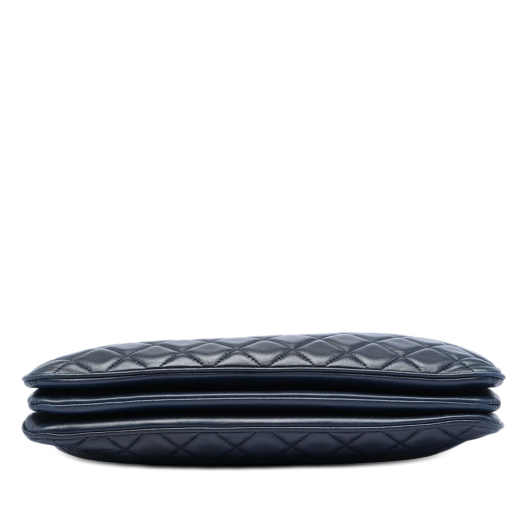 Chanel Matelassé Cuir d’agneau Accordion Shopping Cabas