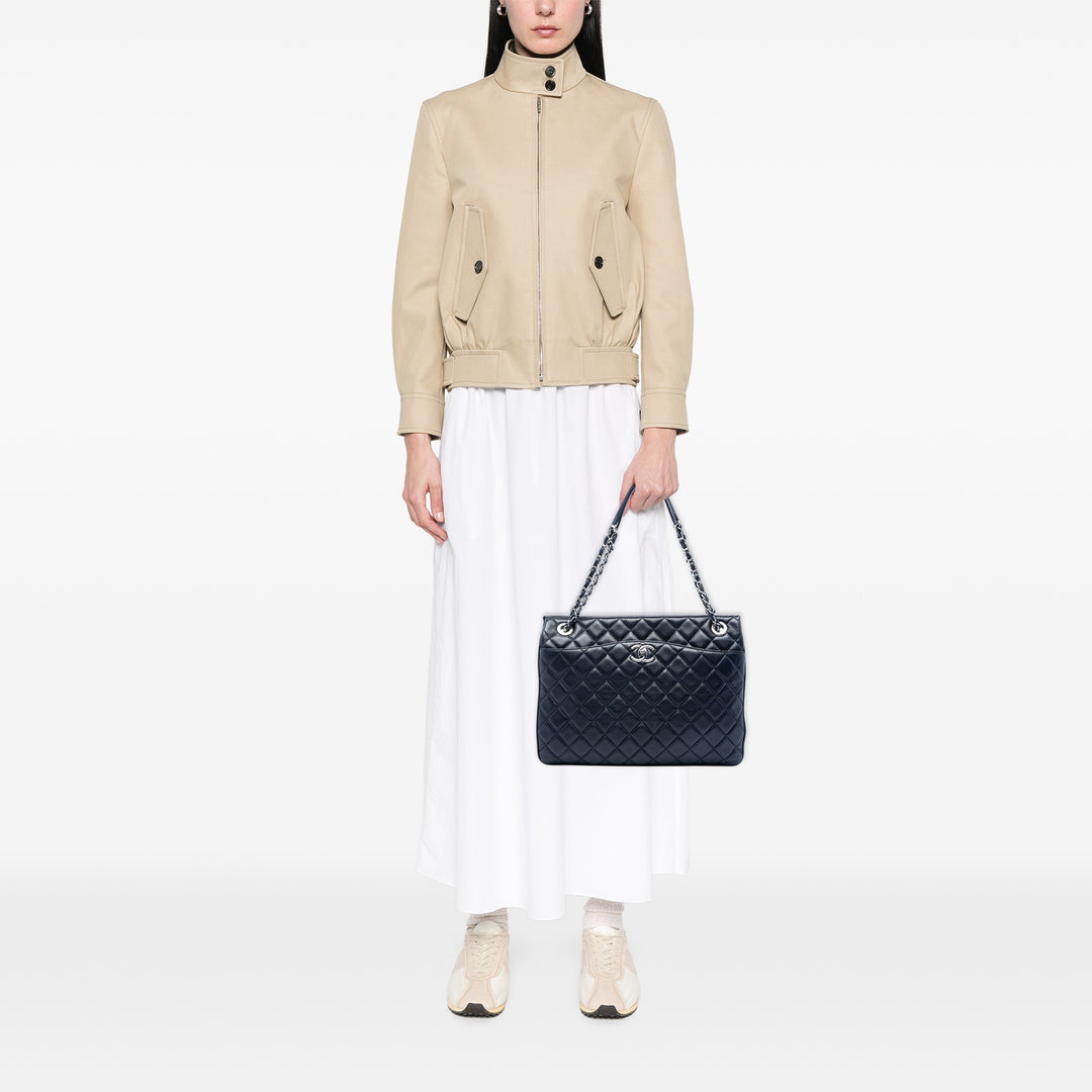 Chanel Matelassé Cuir d’agneau Accordion Shopping Cabas