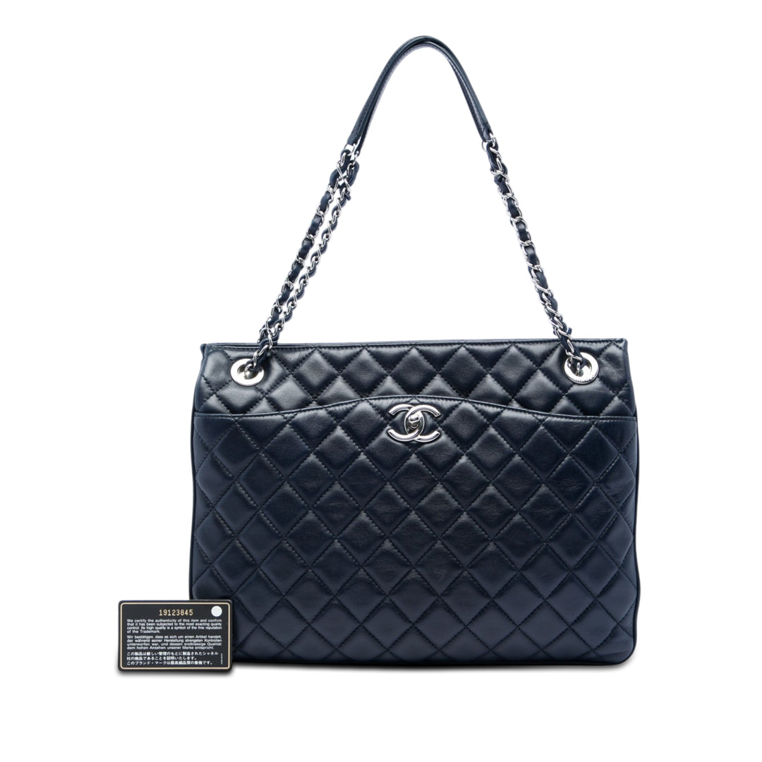 Chanel Matelassé Cuir d’agneau Accordion Shopping Cabas