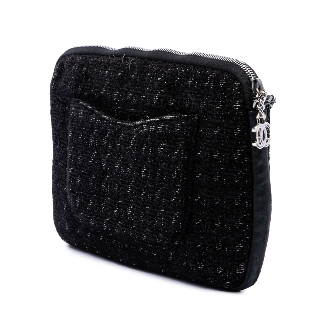Chanel Édition limitée Tweed Girl Jacket Pochette avec chaîne