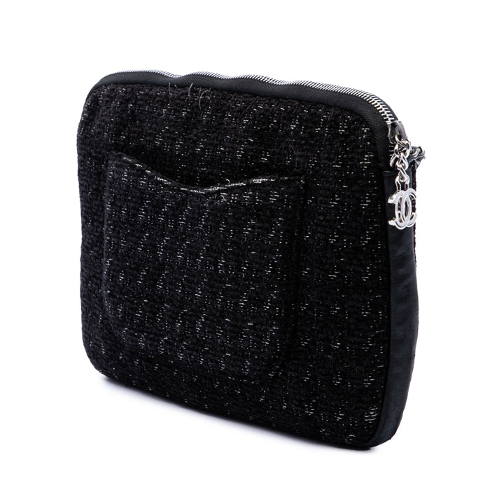 Chanel Édition limitée Tweed Girl Jacket Pochette avec chaîne