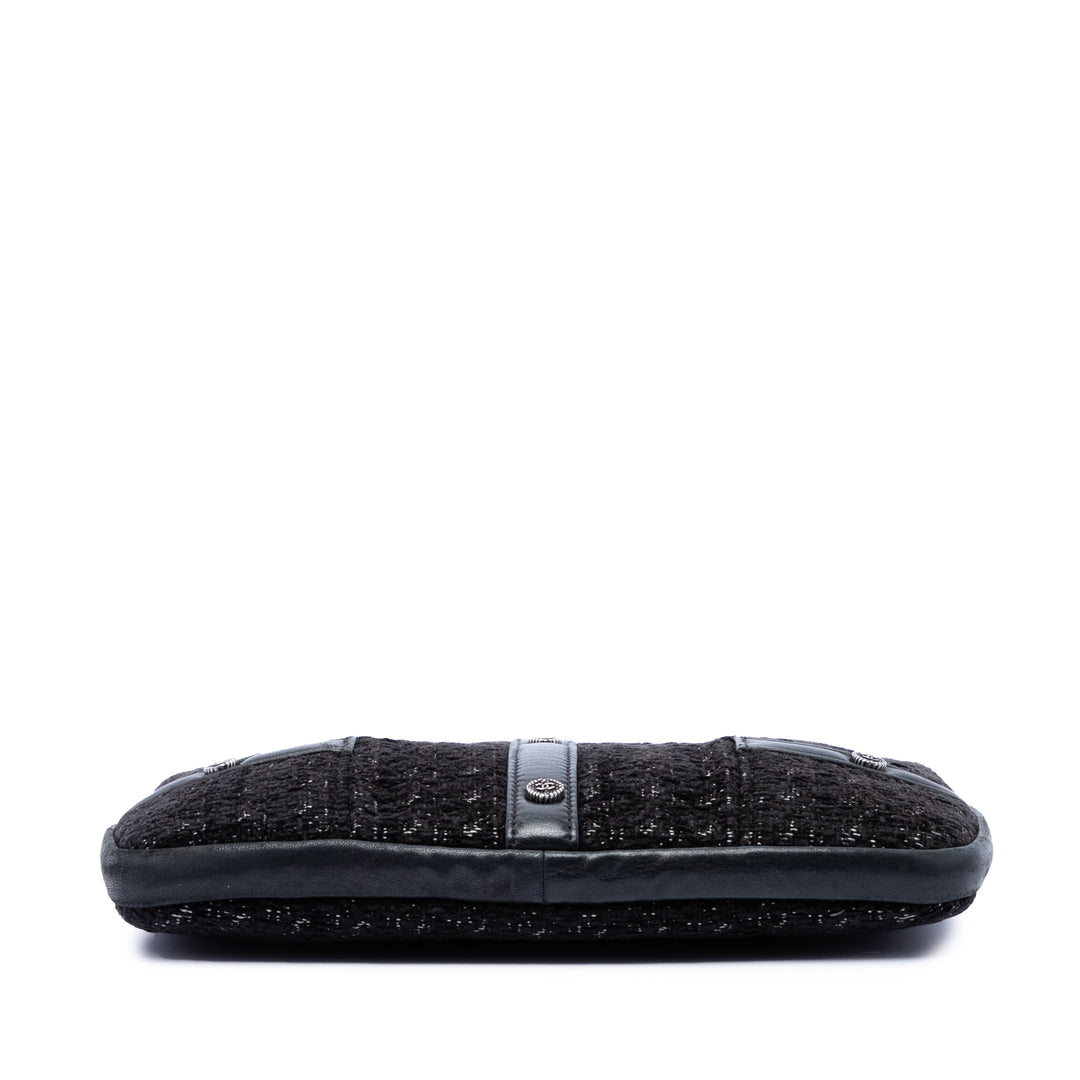 Chanel Édition limitée Tweed Girl Jacket Pochette avec chaîne