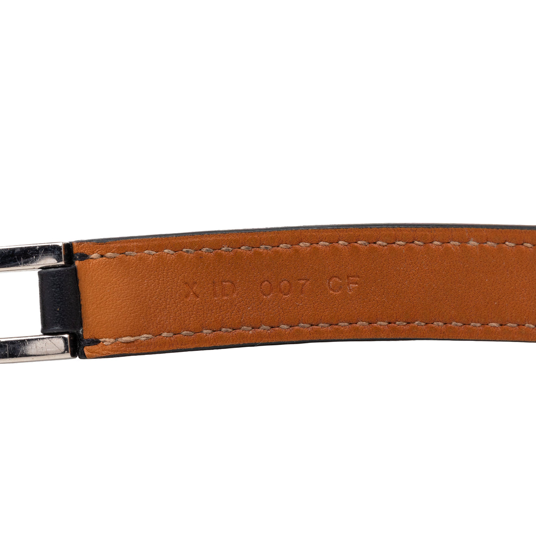 Hermès Drag Double Tour Wrap Bracelet T1 Cuir