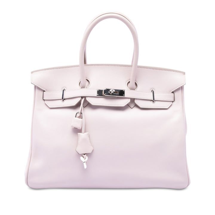 Hermès Birkin Retourne 35 Swift Rose – vue principale – GABY PARIS