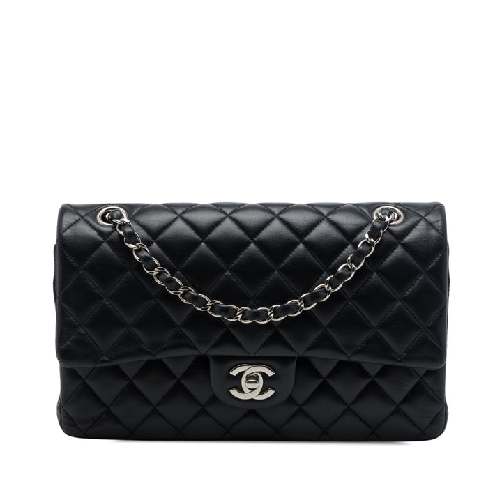 Chanel Classic Double rabat Moyen Cuir d'agneau Noir – vue principale – GABY PARIS
