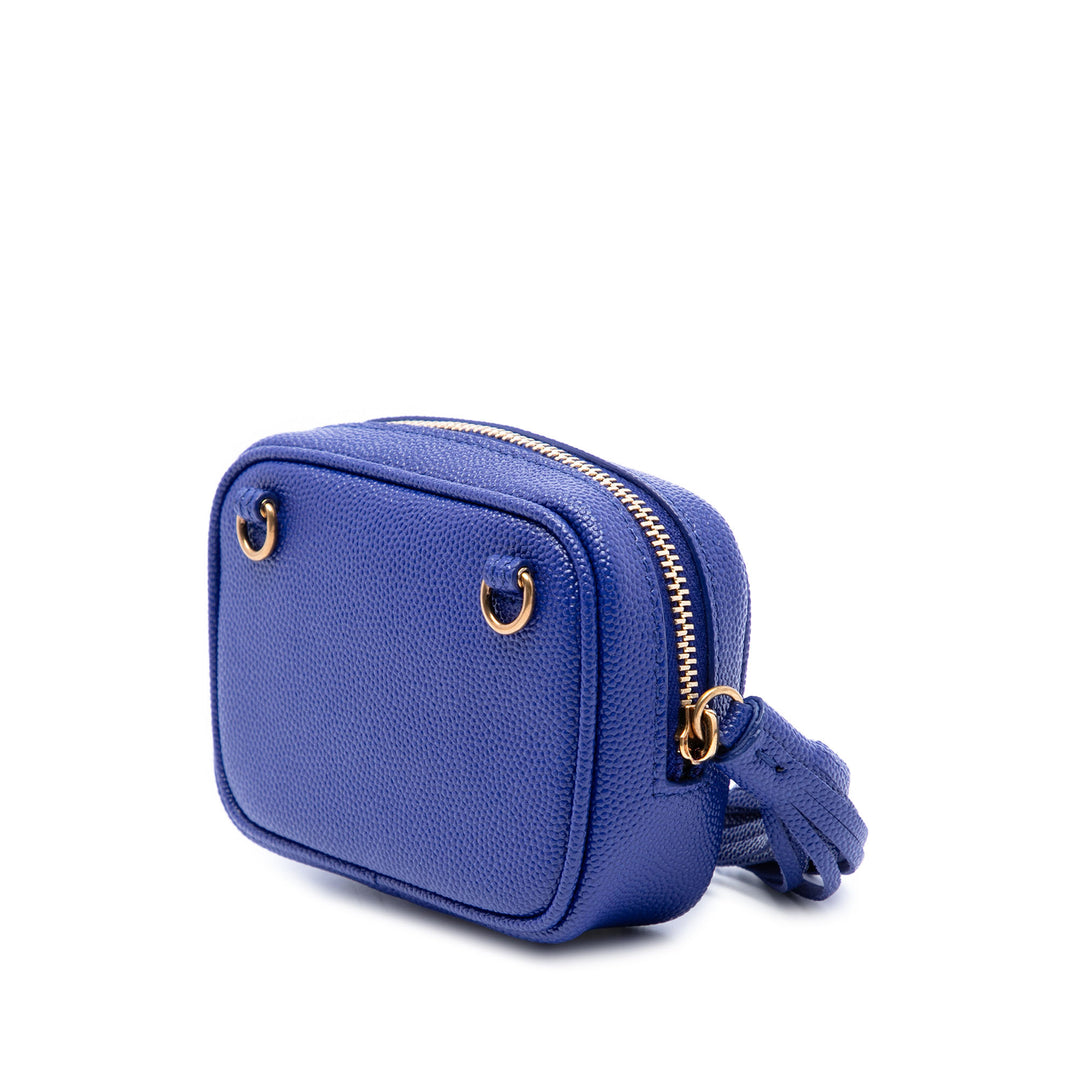 Chevron Grain De Poudre Lou Sac caméra Baby Monogram Bleu