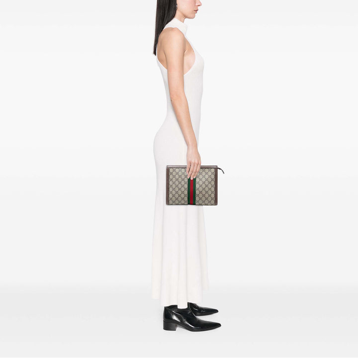 Gucci GG Supreme Web Ophidia Pochette