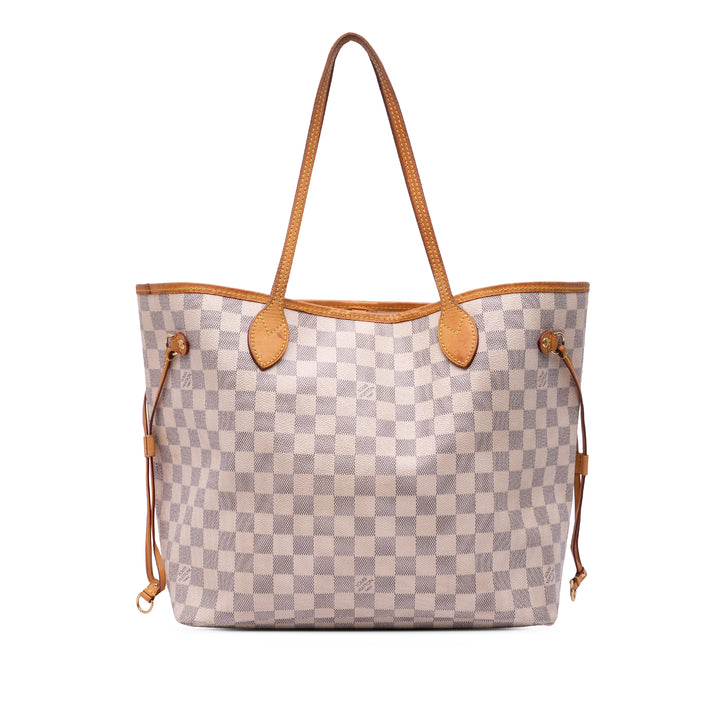 Damier Azur Neverfull MM White - Gaby Paris
