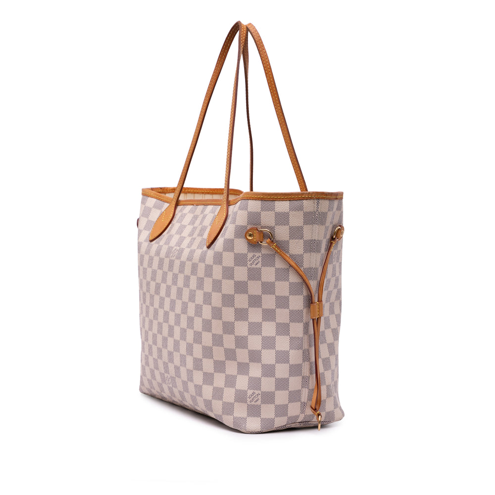 Damier Azur Neverfull MM White - Gaby Paris