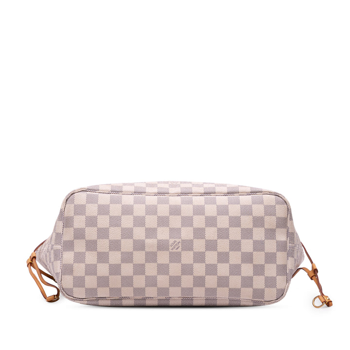 Damier Azur Neverfull MM White - Gaby Paris