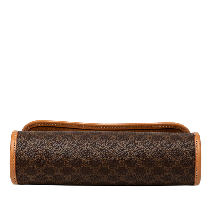 Celine Pochette Macadam Toile enduite Marron – vue 3 – GABY PARIS