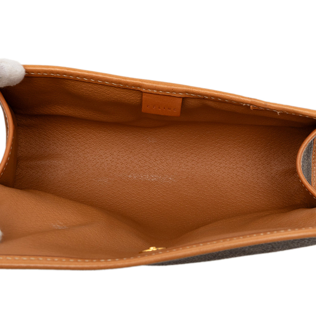 Celine Pochette Macadam Toile enduite Marron – vue 4 – GABY PARIS