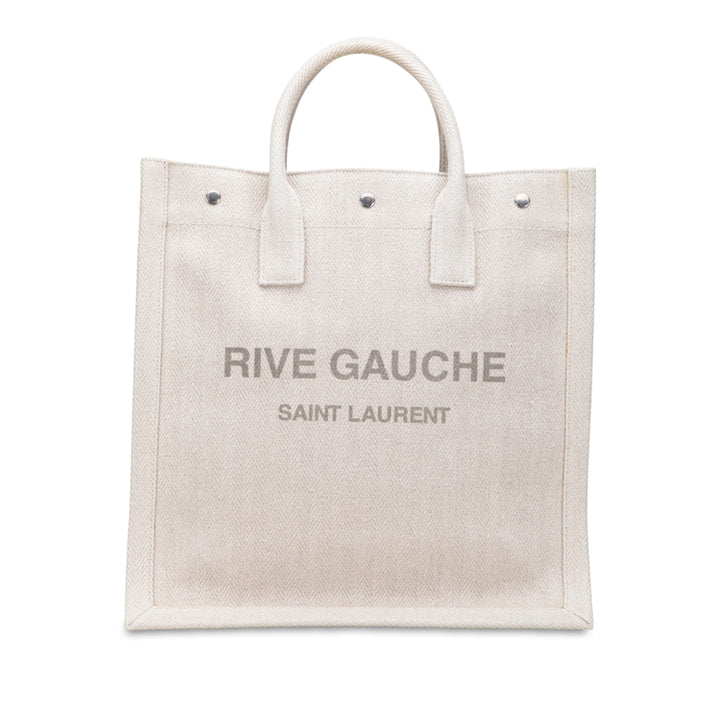 Saint Laurent Toile Rive Gauche North South Cabas