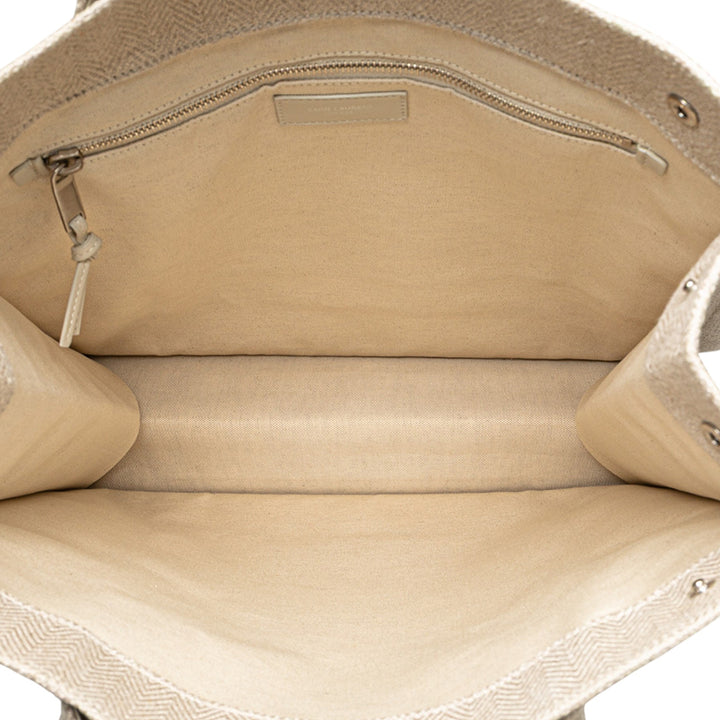 Saint Laurent Toile Rive Gauche North South Cabas