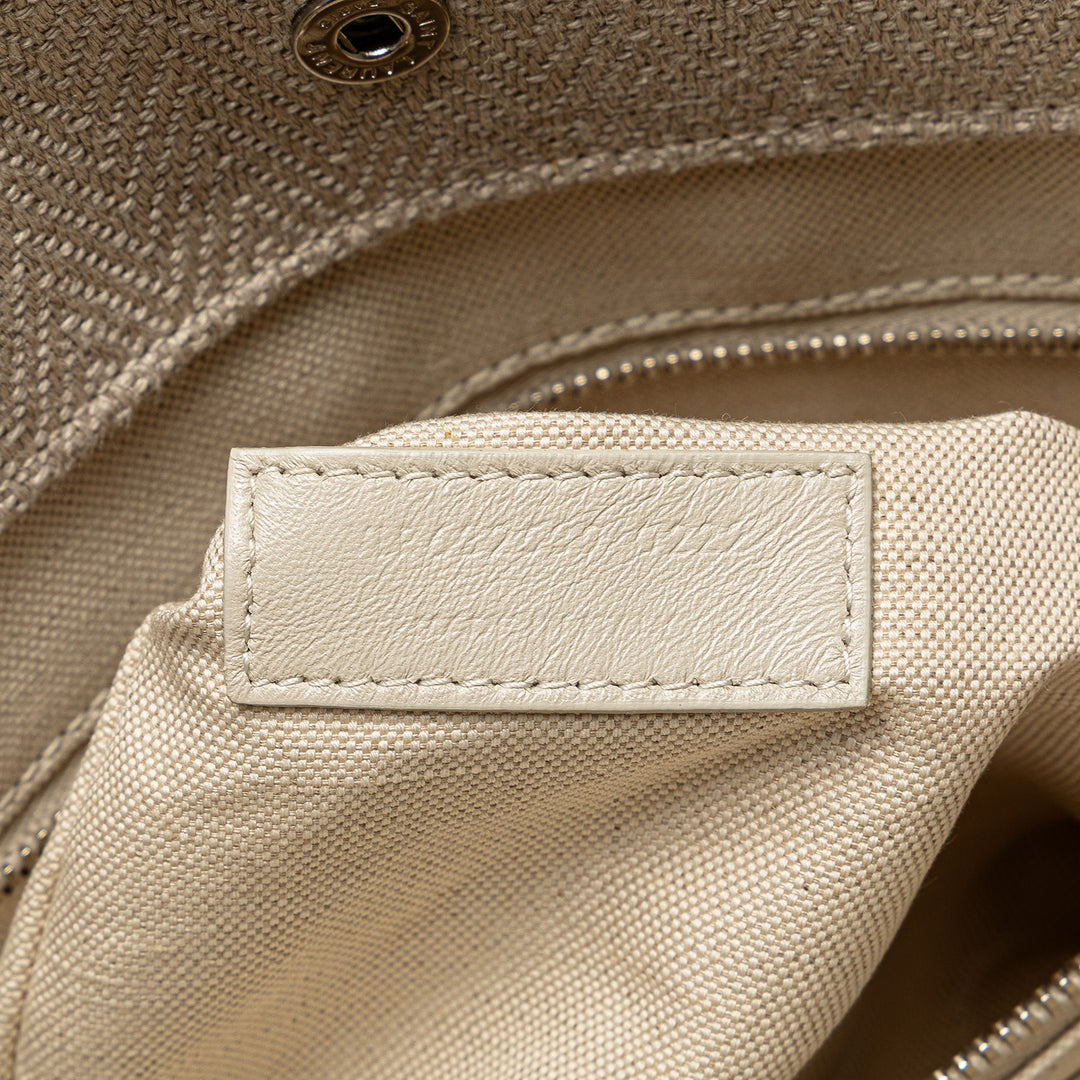 Saint Laurent Toile Rive Gauche North South Cabas