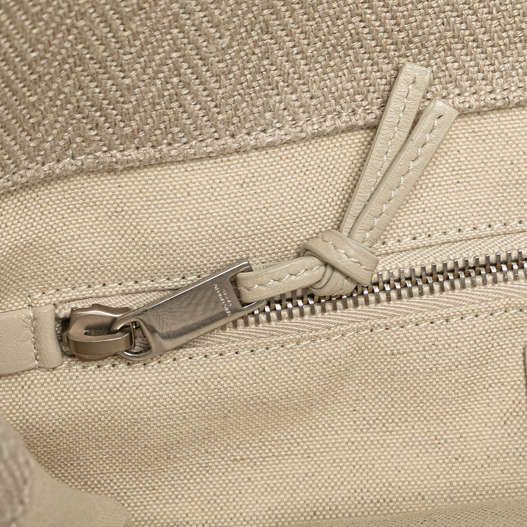 Saint Laurent Toile Rive Gauche North South Cabas