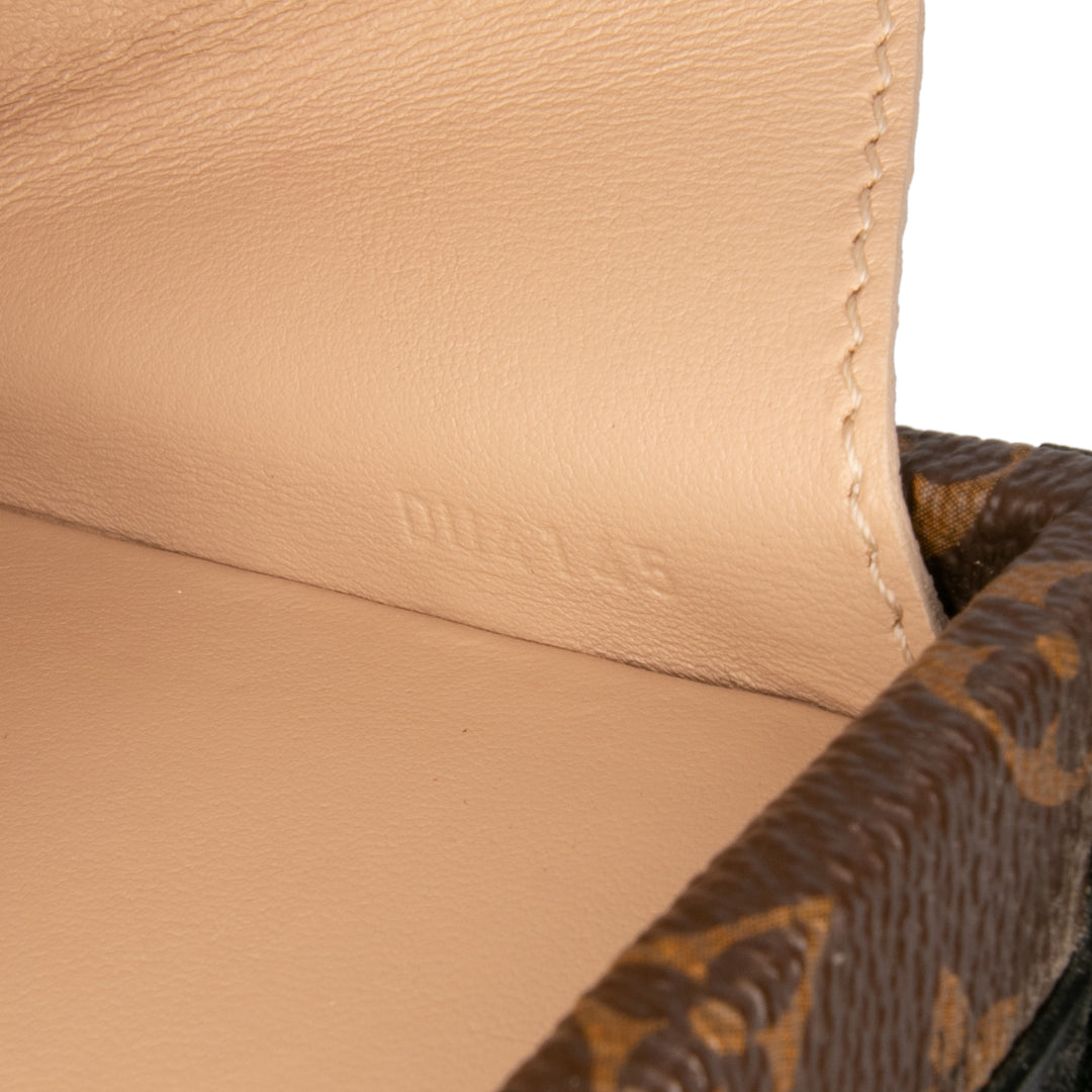 Monogram Studded Petite Malle Brown - Gaby Paris