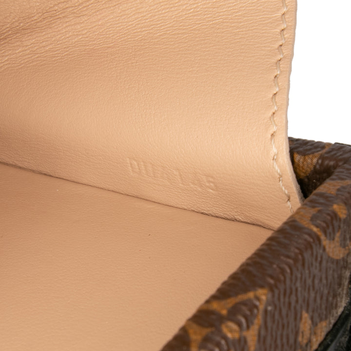Monogram Studded Petite Malle Brown - Gaby Paris