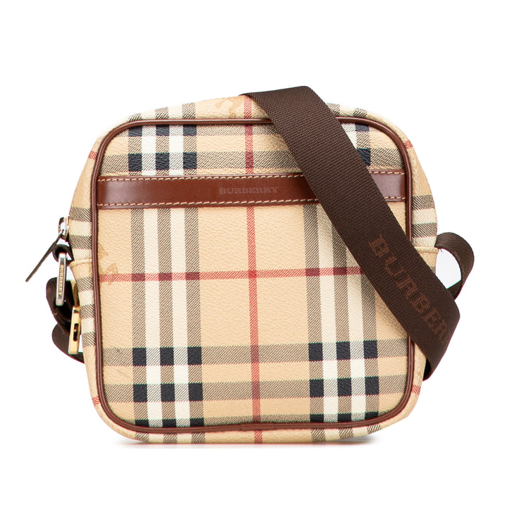 Burberry Haymarket Check Toile Sac porté croisé