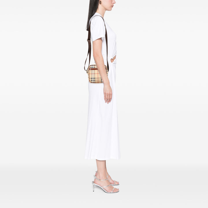 Burberry Haymarket Check Toile Sac porté croisé