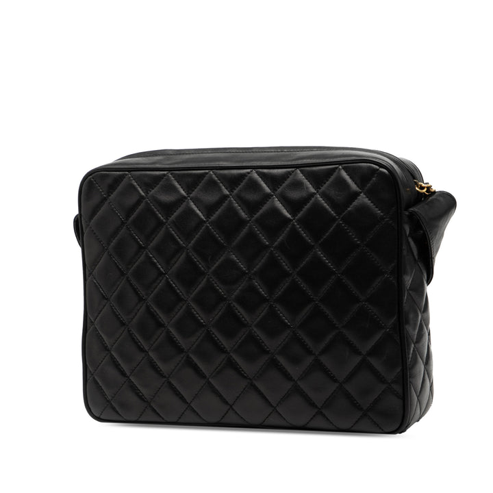 Chanel CC Matelassé Cuir d’agneau Pompon Sac caméra – GABY PARIS Authentique