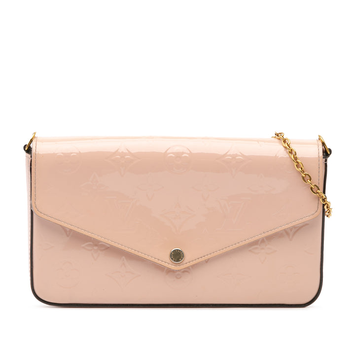 Monogram Vernis Pochette Felicie Pink - Gaby Paris