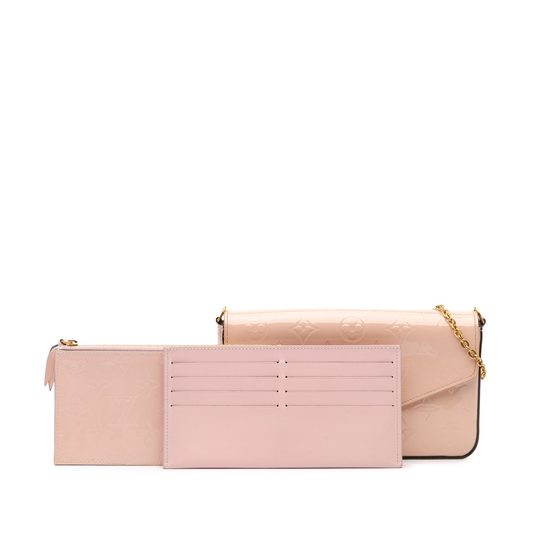 Monogram Vernis Pochette Felicie Pink - Gaby Paris