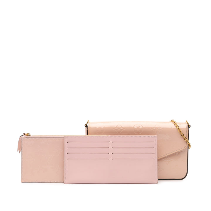 Monogram Vernis Pochette Felicie Pink - Gaby Paris