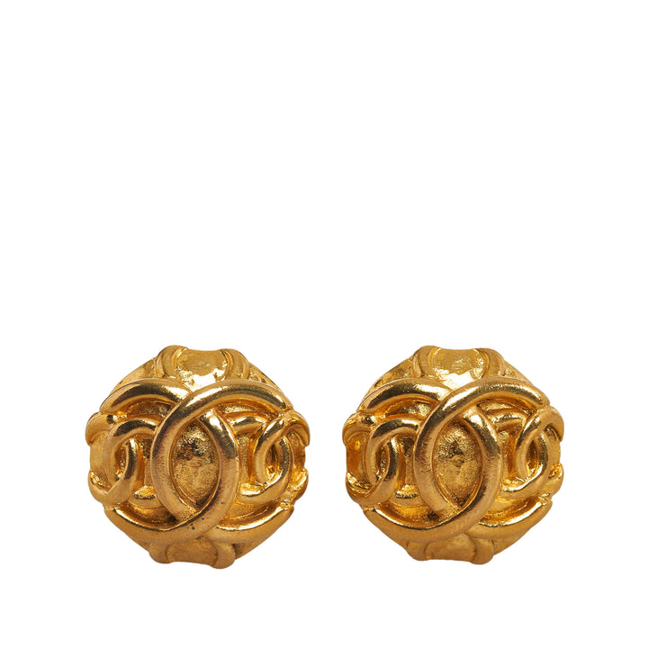 CC Clip-on Earrings Gold - Gaby Paris