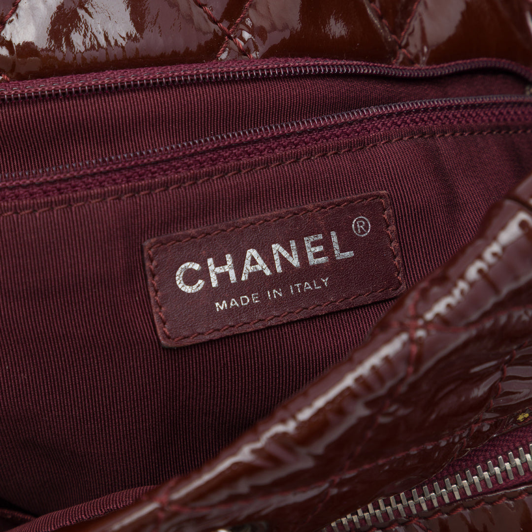 Matelassé Chic et Glitter Ligne Cabas Rouge