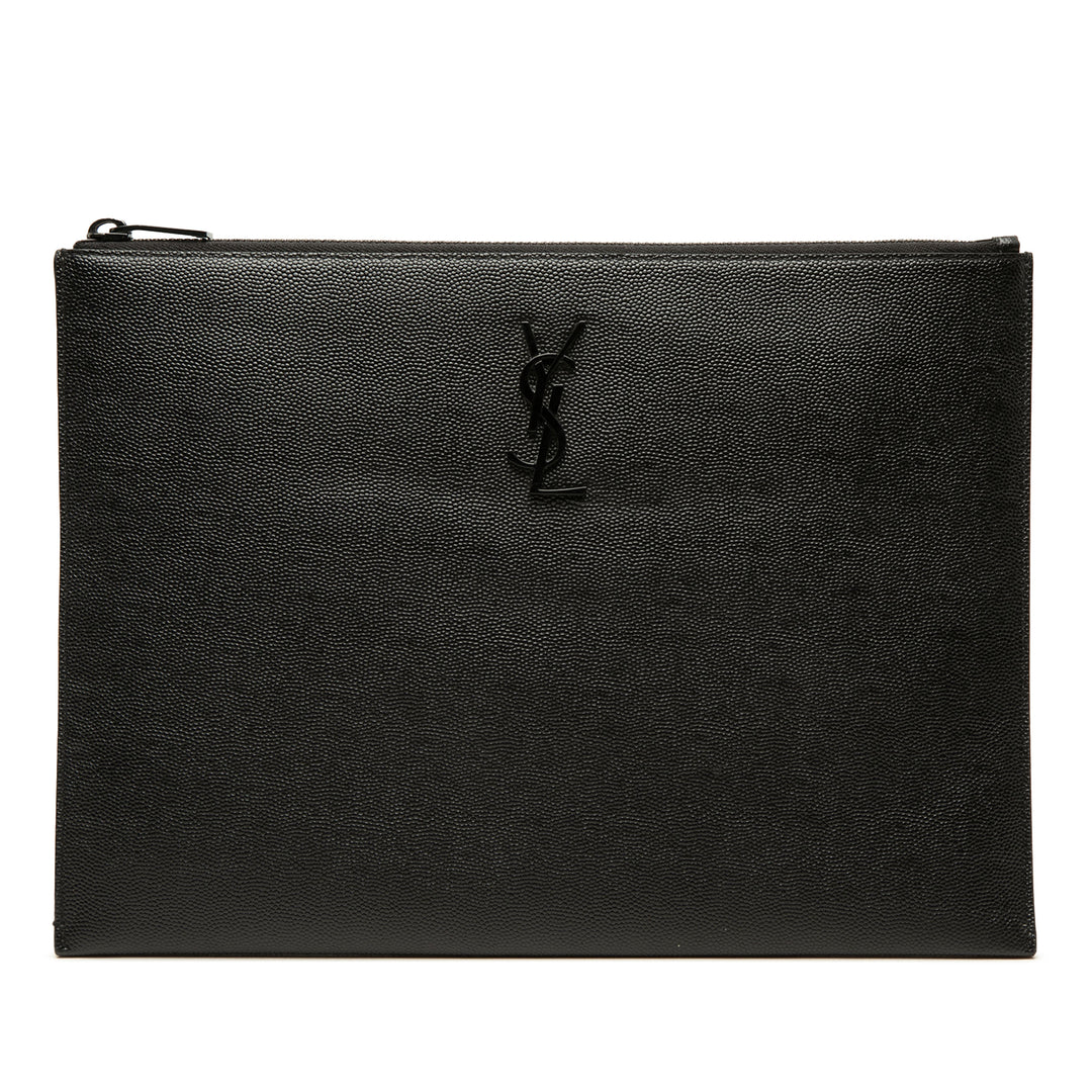 Grain De Poudre Monochrome iPad Étui Monogram Noir