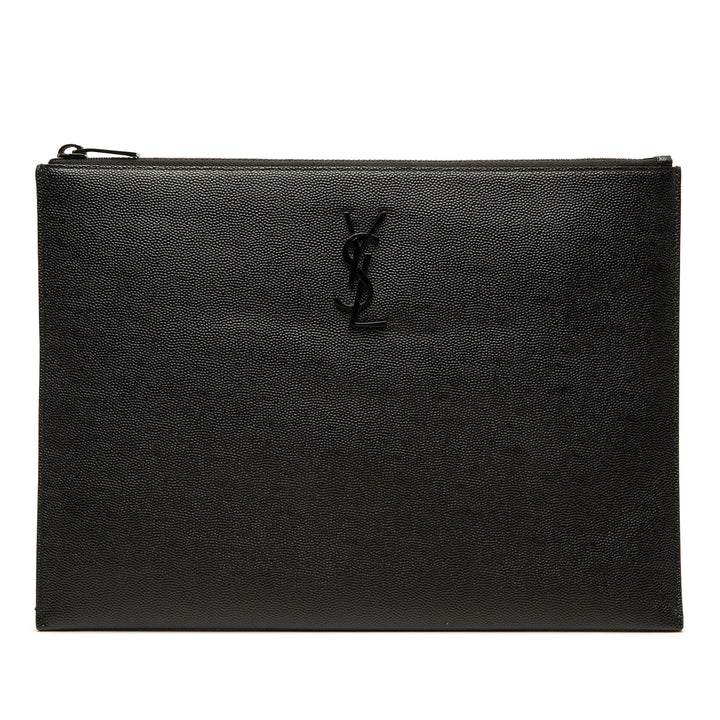 Grain De Poudre Monochrome iPad Étui Monogram Noir
