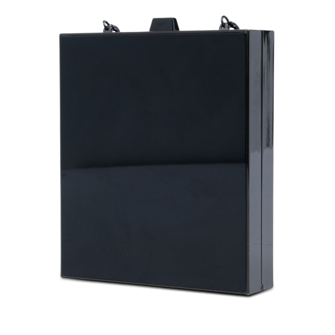 Saint Laurent Acrylic Tuxedo Boîte Pochette avec chaîne