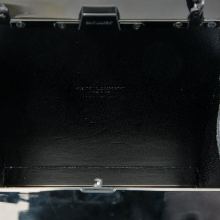 Saint Laurent Acrylic Tuxedo Boîte Pochette avec chaîne