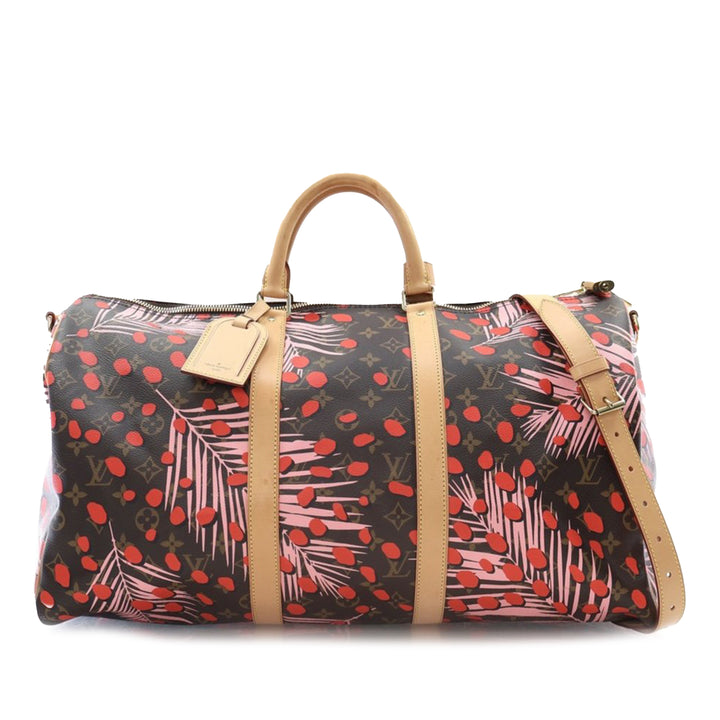 Louis Vuitton Monogram Jungle Dots Keepall Bandouliere 50