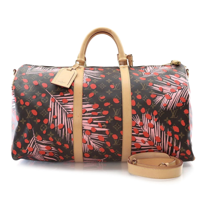 Louis Vuitton Monogram Jungle Dots Keepall Bandouliere 50