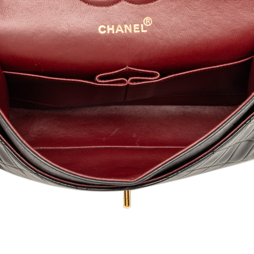 Chanel Medium Classic Cuir d’agneau Double rabat