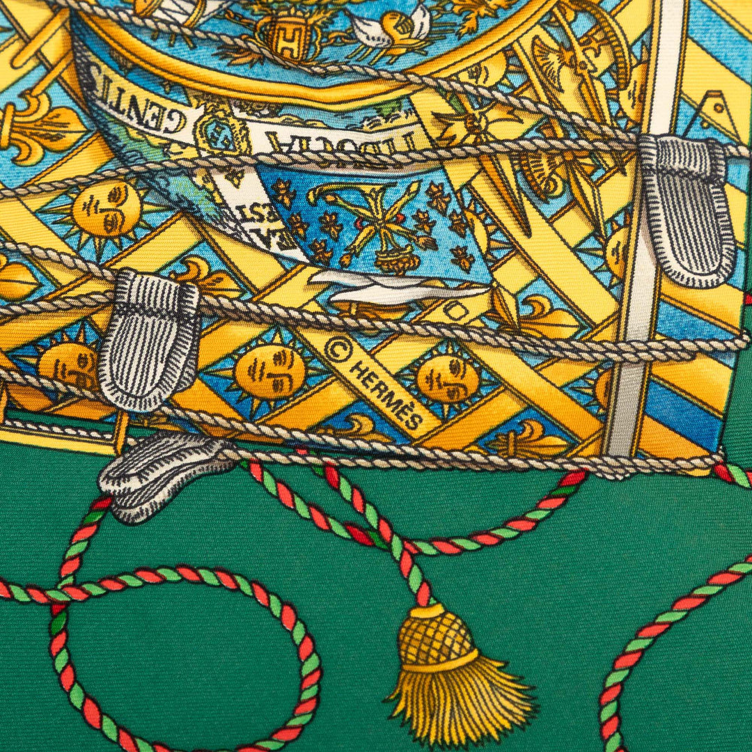 Les Tambours Foulard 90 Vert
