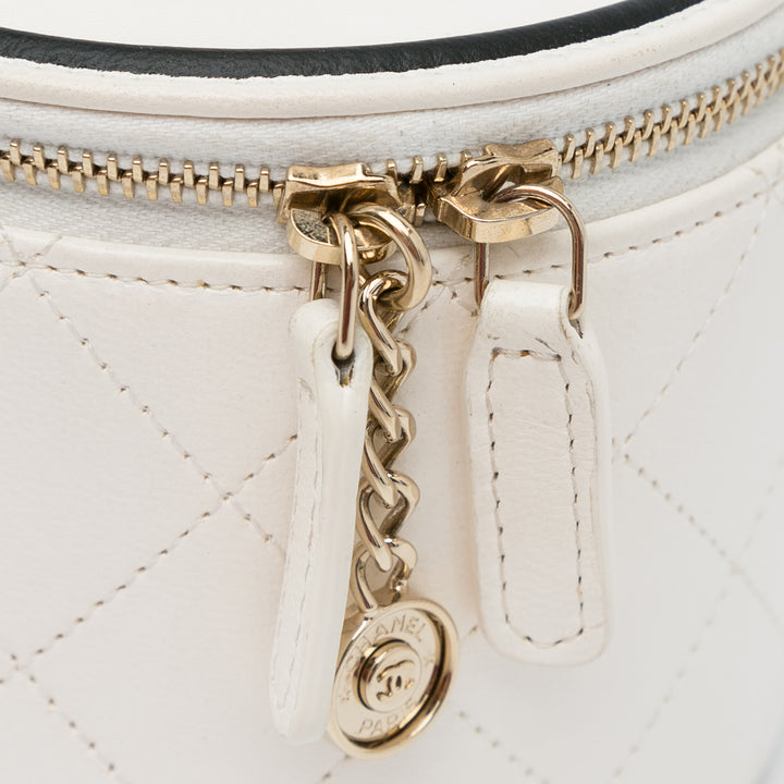 Chain and Charm Vanity Case White - Gaby Paris