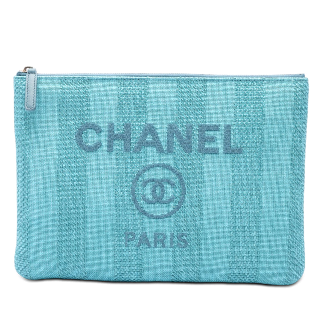 Chanel Deauville O Étui Pochette Moyen Tweed