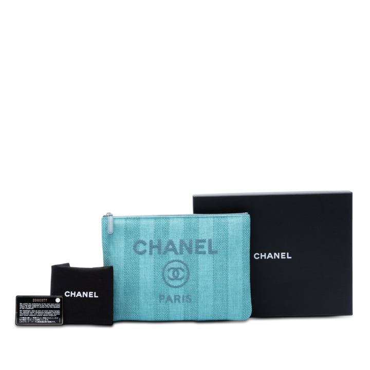 Chanel Deauville O Étui Pochette Moyen Tweed