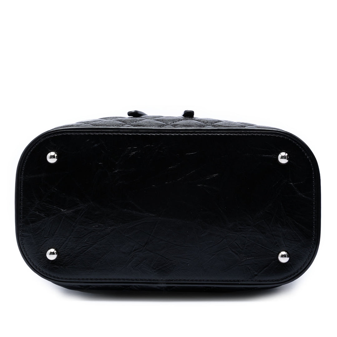 Chanel Matelassé et PVC Aquarium Sac Cuir d'agneau