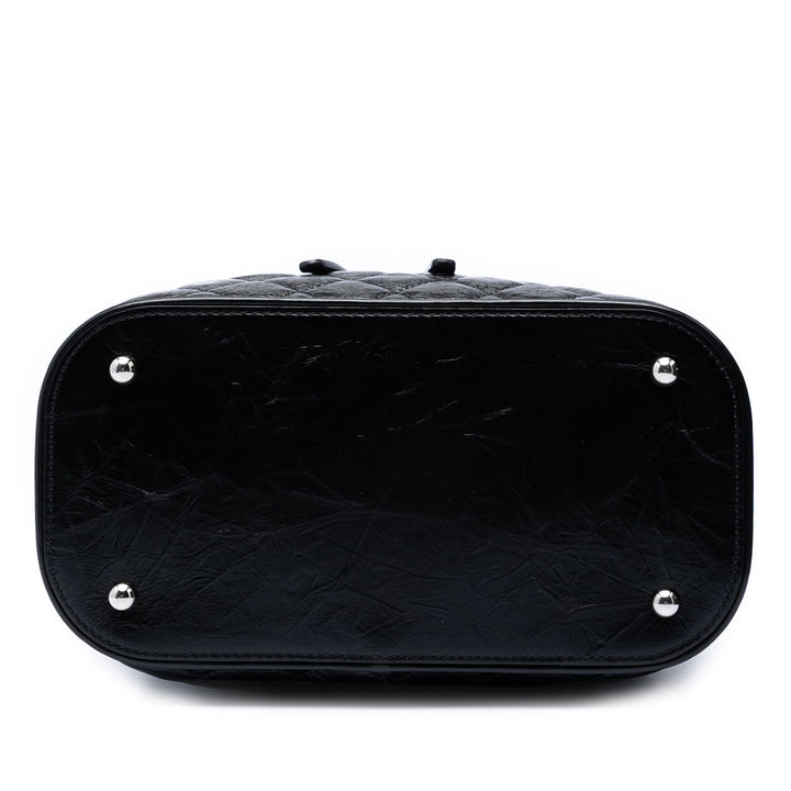 Chanel Matelassé et PVC Aquarium Sac Cuir d'agneau